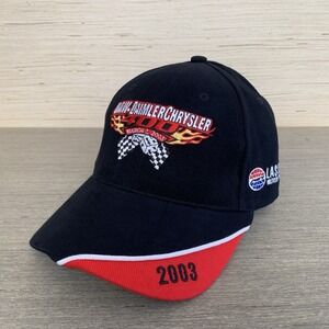 Vintage 2003 UAW Daimler Chrysler 400 Las Vegas Motor Speedway SnapBack Hat Cap